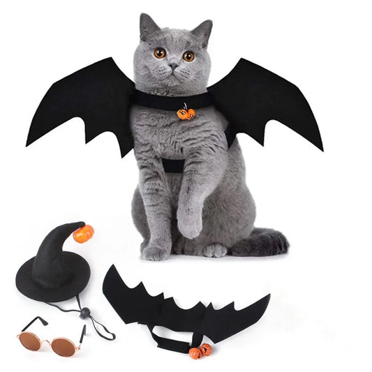 Fashion Cat Clothes Bat Wings Funny Dog Costume Artificial Wing Pet Cosplay Prop Halloween Christmas Cat Costume Pet Products