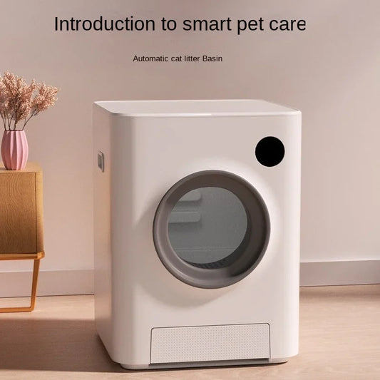 Intelligent Automatic Cat Litter Box, Electric Pooper, Cleaning Closed Pet Toilet, Oversized Beauty Products for Pets Large Size