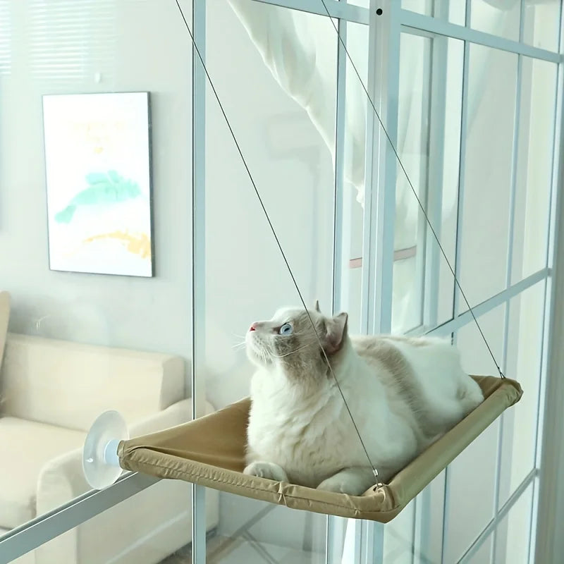Pet Bed Cat Window Hammock 360° Sunny Seat Space Saving Cat Beds For Indoor Cats Products Hanging Frame Sleeping Swing Accessory