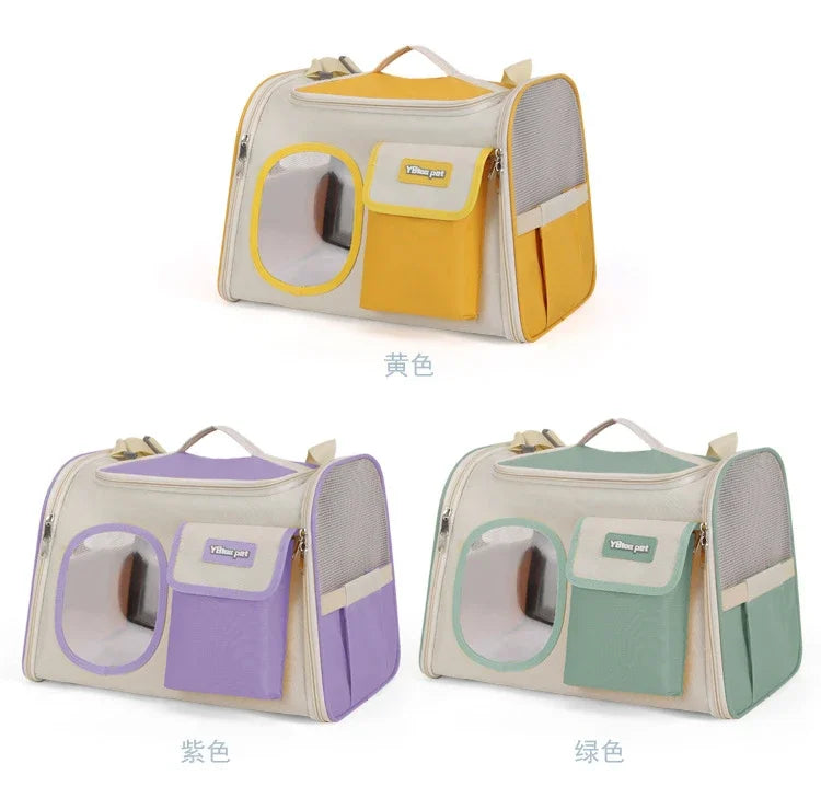 Portable Pet Carriers Bag, Large Capacity Cage, Breathable Backpack, Pet Products Supplies, Wholesale