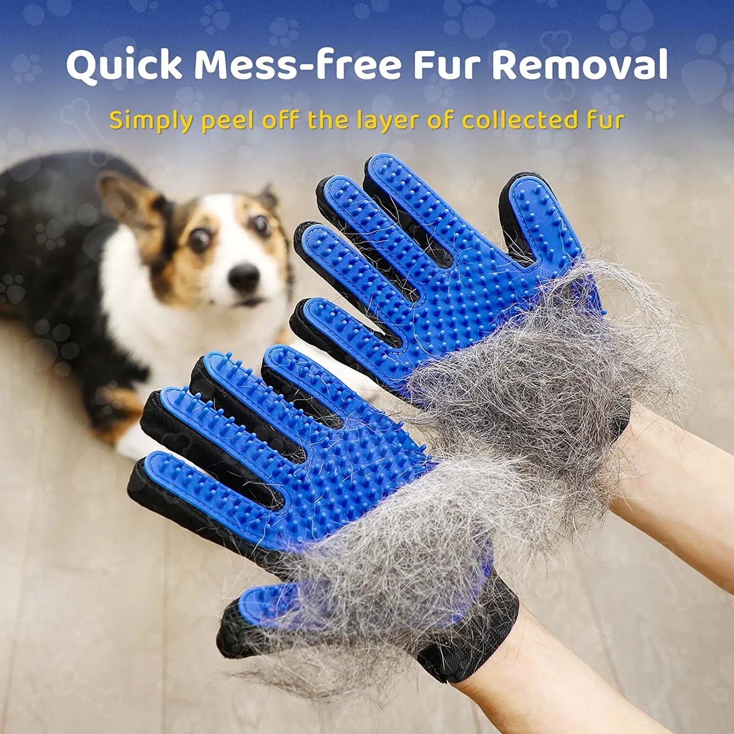 Pet Grooming Glove Gentle Efficient Pet Hair Remover Mitt Cat Accessories Pet Glove for Dogs Cats Pet Products Cat Supplies