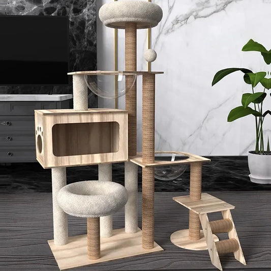 House Toy Cat Accessories Bed Wall Villa Scratch Climbing Sofa Condo Castle Playground Cat Tree Tower Mascotas Cat Products