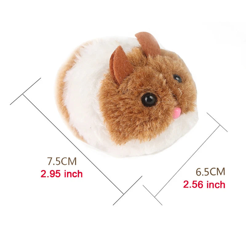 Artificial Mouse Pulling Tail Ring Vibrate RunCat Toys Interactive Forward Shock Shake Pet Toy Mouse Pet Products