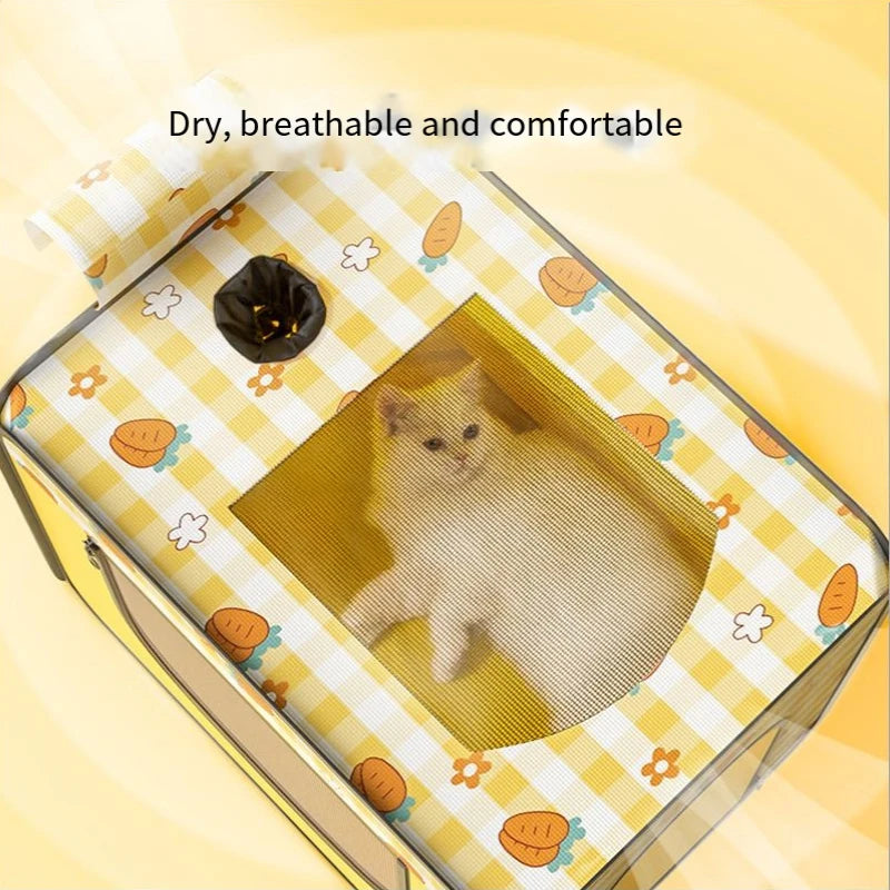 Pet Cat Drying Box Foldable Portable Dog Household Small Blower Dryer Bag Cat Dog Drying Cage Pet Cleaning Products