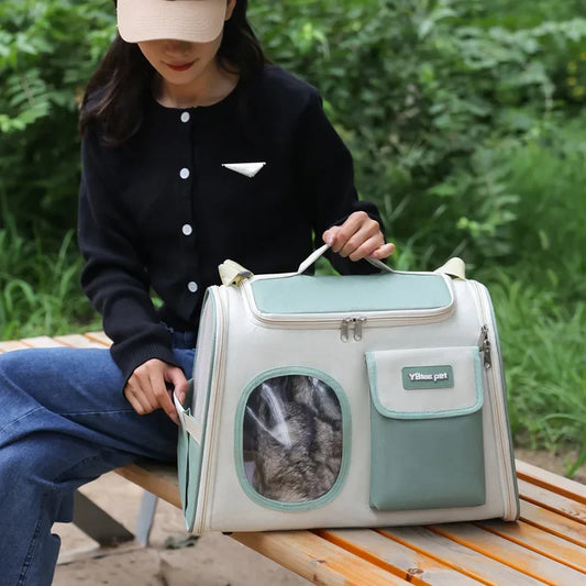 Portable Pet Carriers Bag, Large Capacity Cage, Breathable Backpack, Pet Products Supplies, Wholesale