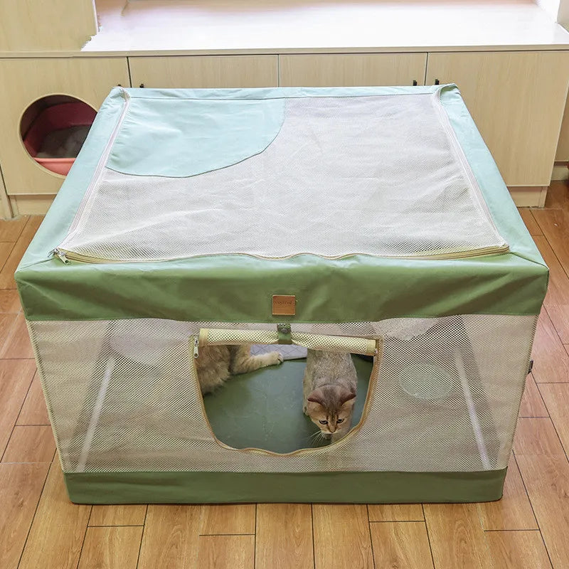 Cat Tent Closed Cat Delivery Room Foldable Cats Delivery Room Breathable Recuperation Cats Bed Tent Dog Bed Outdoor Pet Products